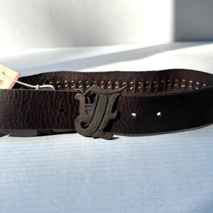 Replay & sons leather boy’s belt 26” NWT bold look⚡️